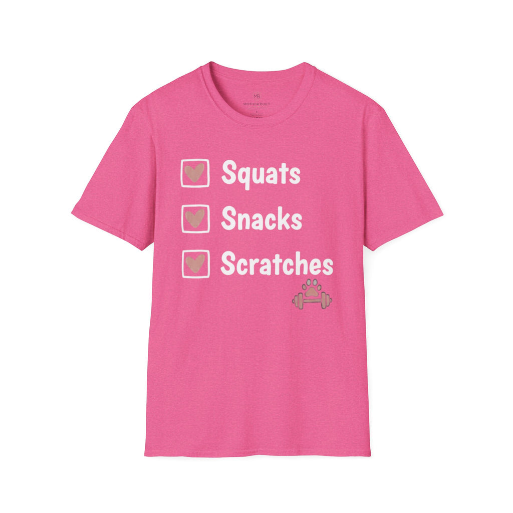 Squats Snacks Scratches T-Shirt