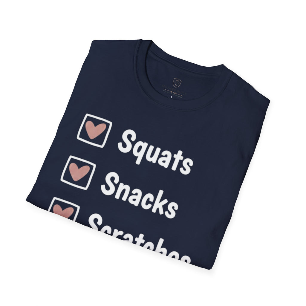 Squats Snacks Scratches T-Shirt