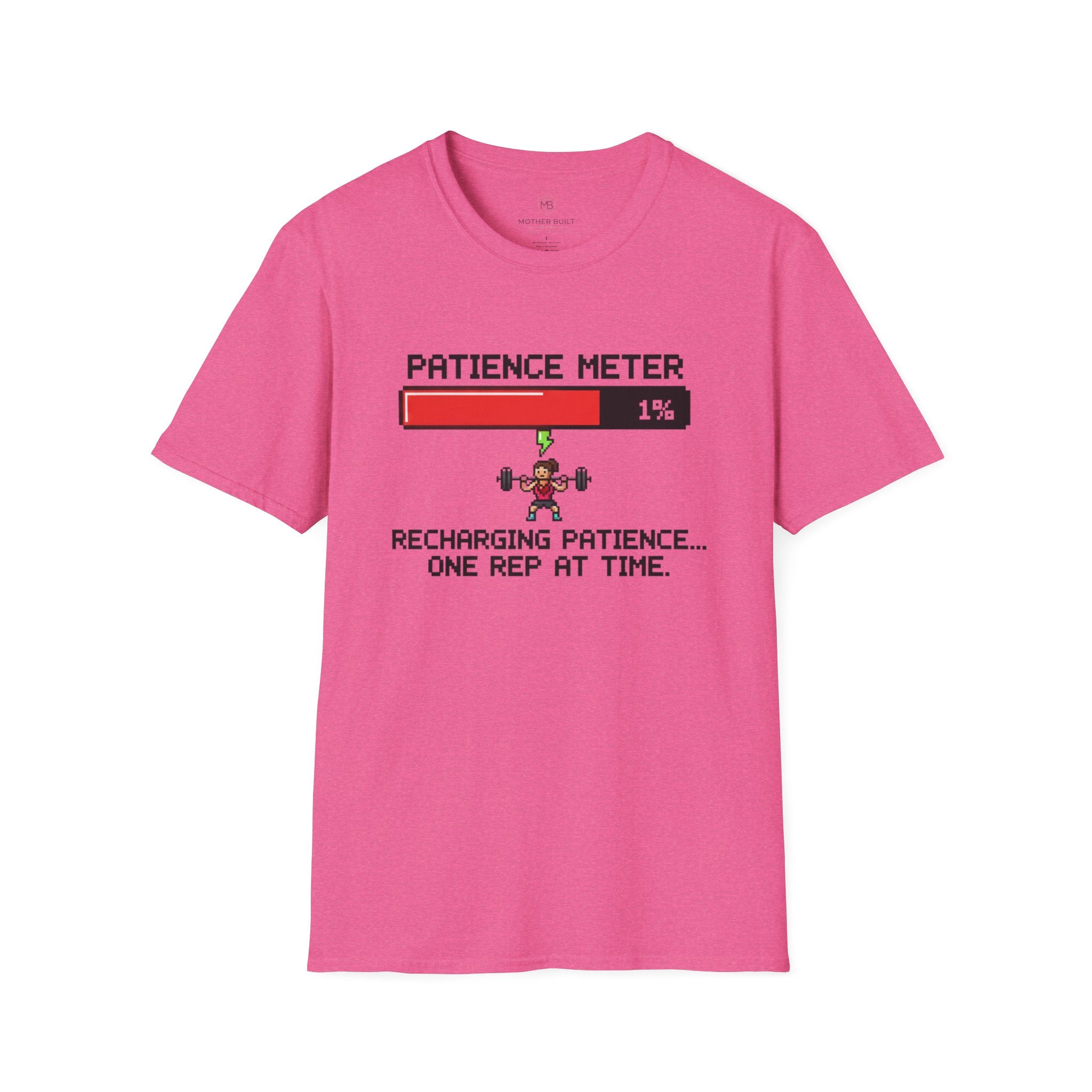 Patience Meter. Recharging Patience... One Rep at Time T-Shirt