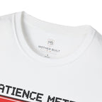 Patience Meter. Recharging Patience... One Rep at Time T-Shirt