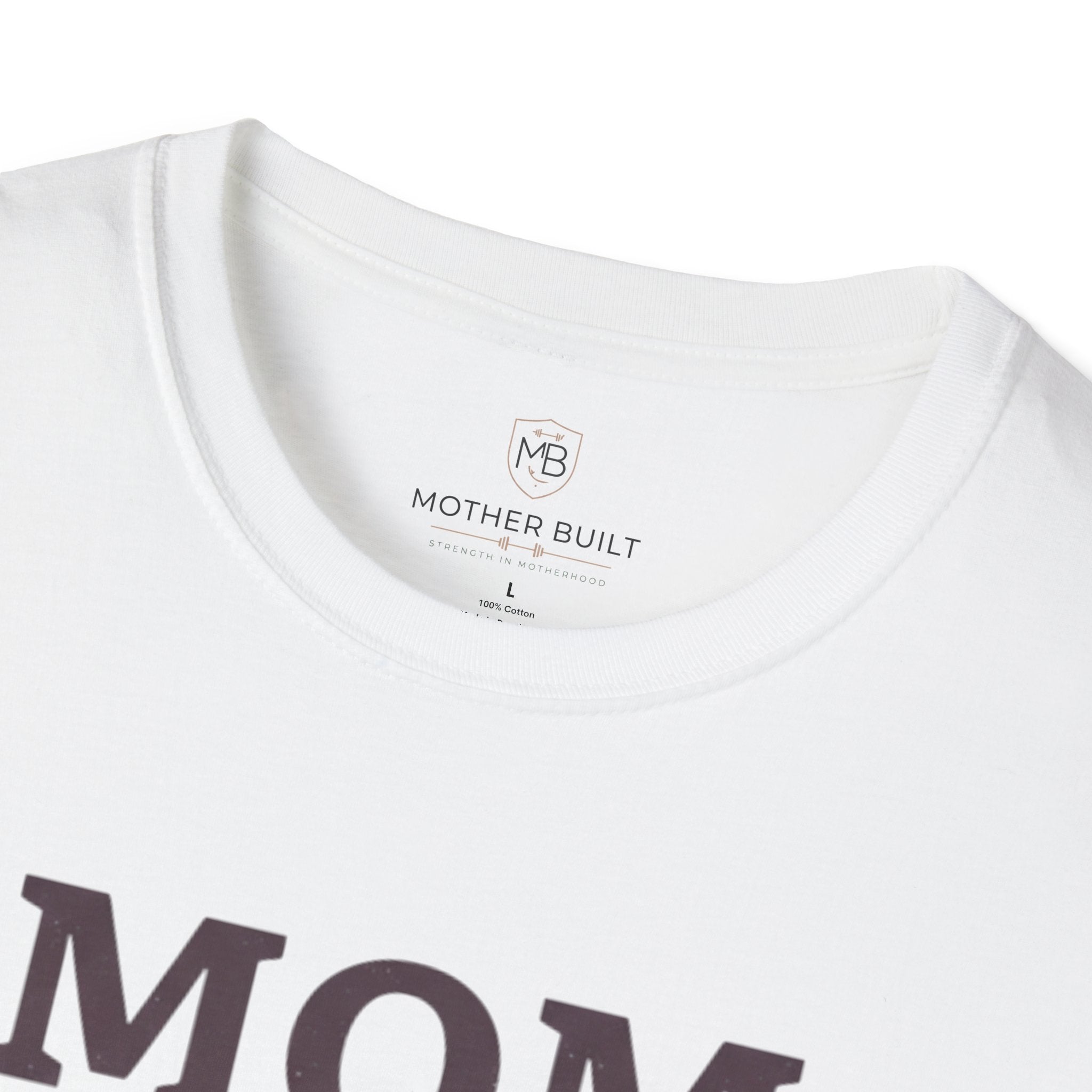 Mom Strong Raising Humans & Heavy Barbells T-Shirt