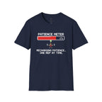 Patience Meter. Recharging Patience... One Rep at Time T-Shirt