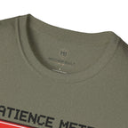 Patience Meter. Recharging Patience... One Rep at Time T-Shirt