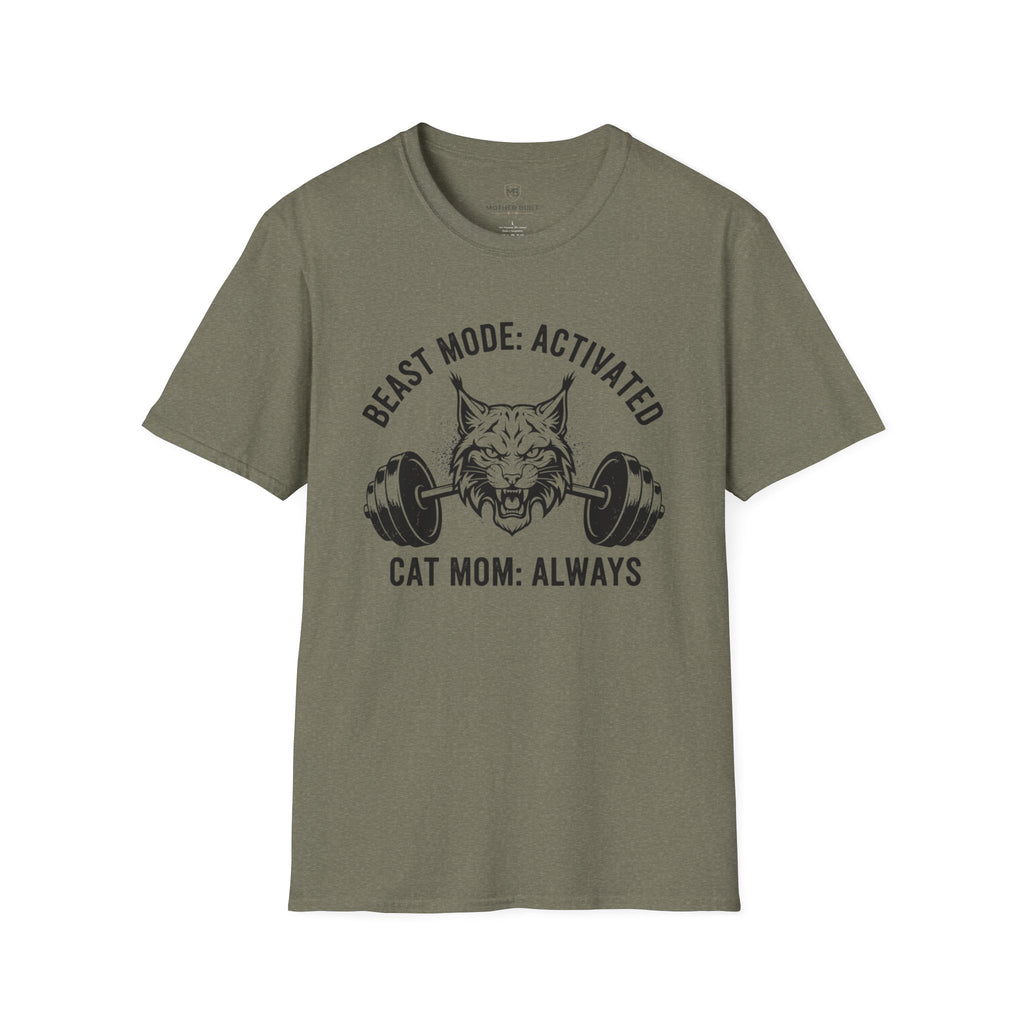 Beast Mode Cat Mom T-Shirt