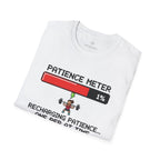 Patience Meter. Recharging Patience... One Rep at Time T-Shirt