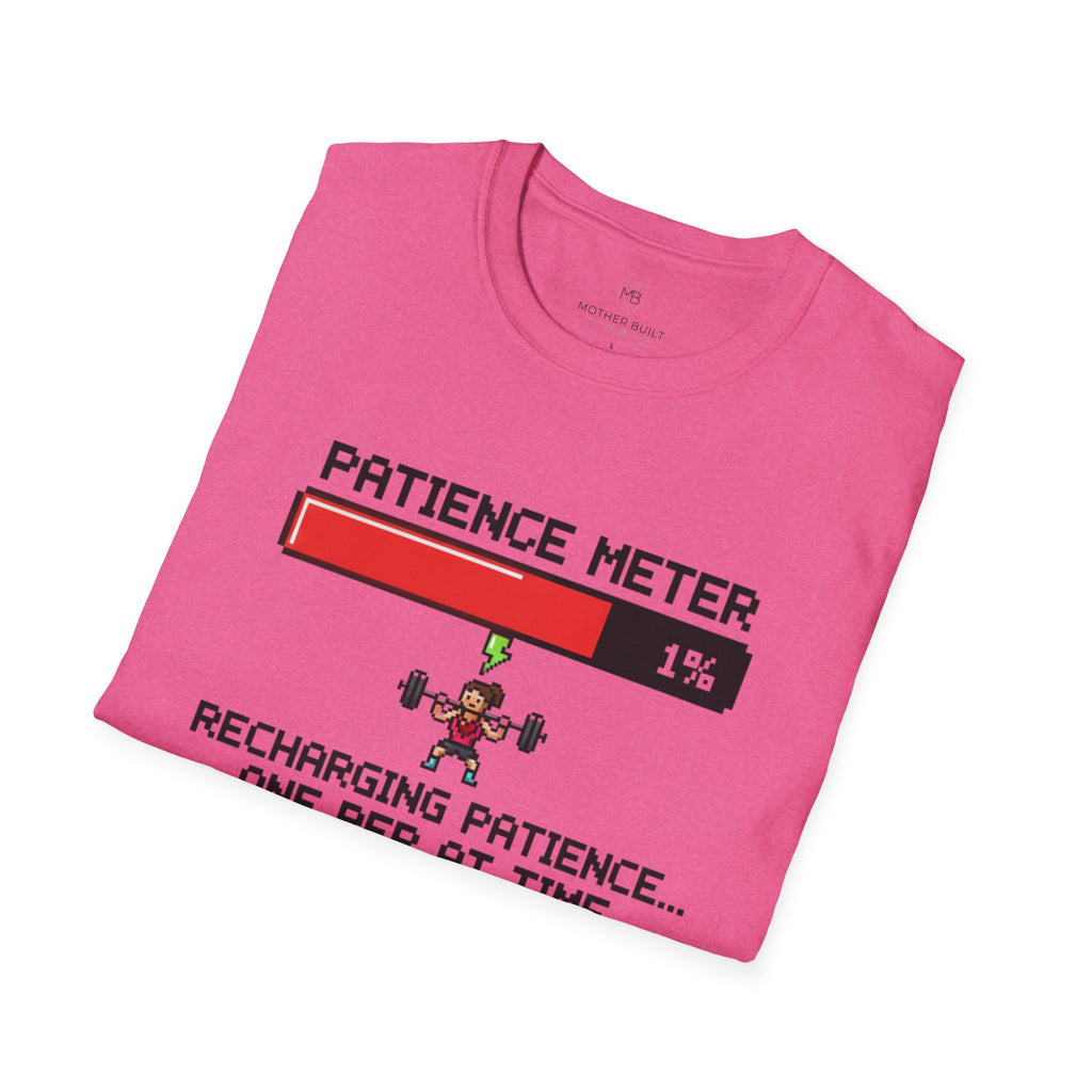 Patience Meter. Recharging Patience... One Rep at Time T-Shirt