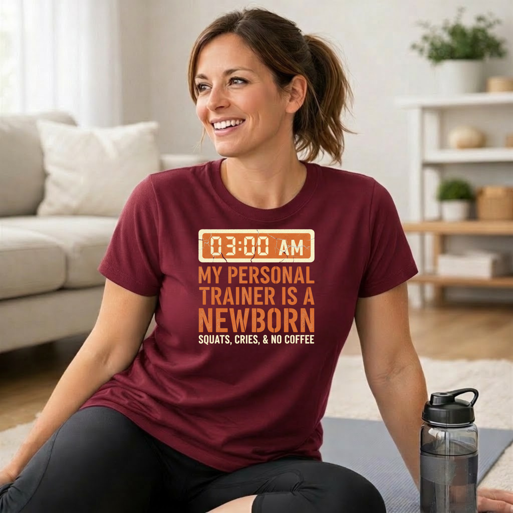 My Personal Trainer is a Newborn T-Shirt