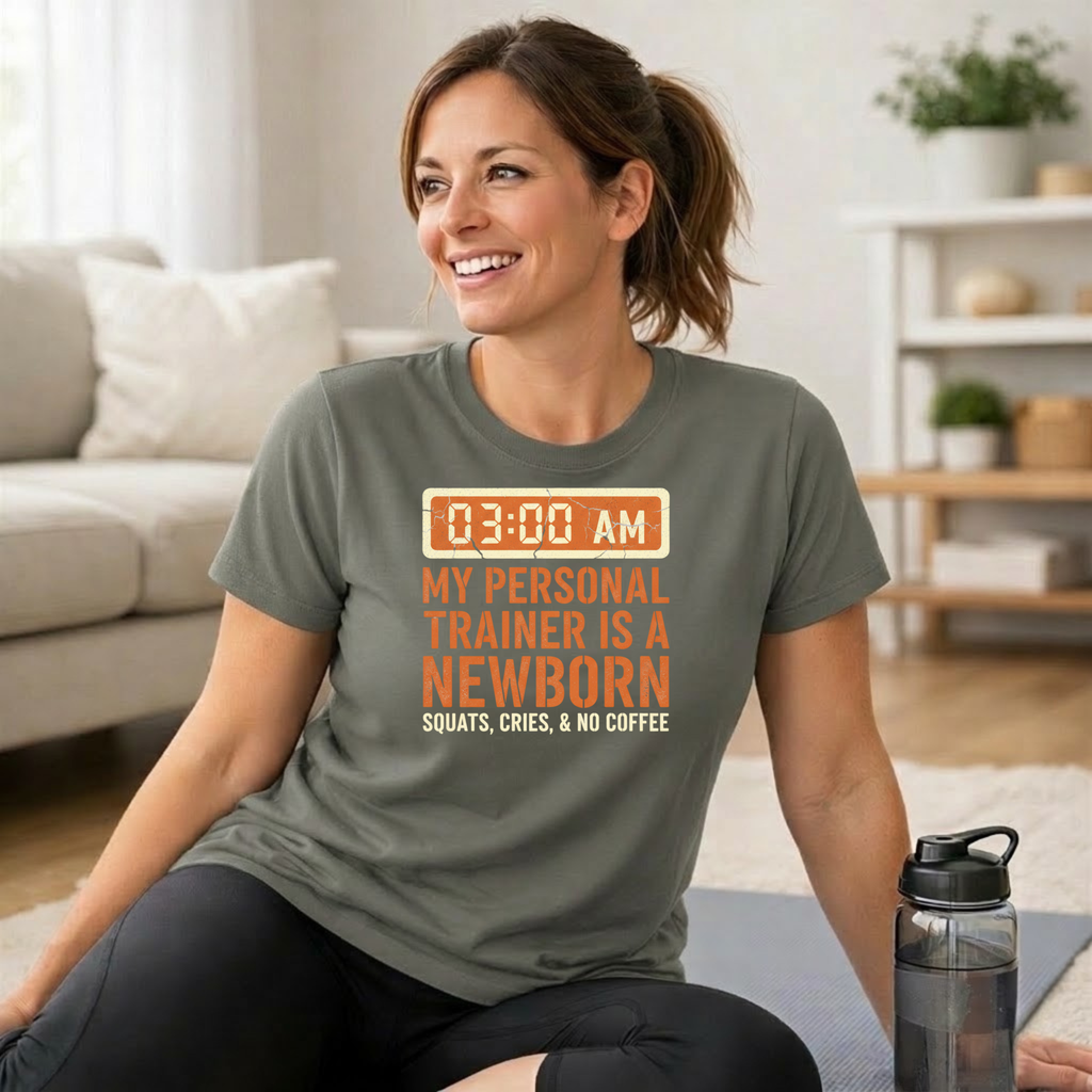 My Personal Trainer is a Newborn T-Shirt