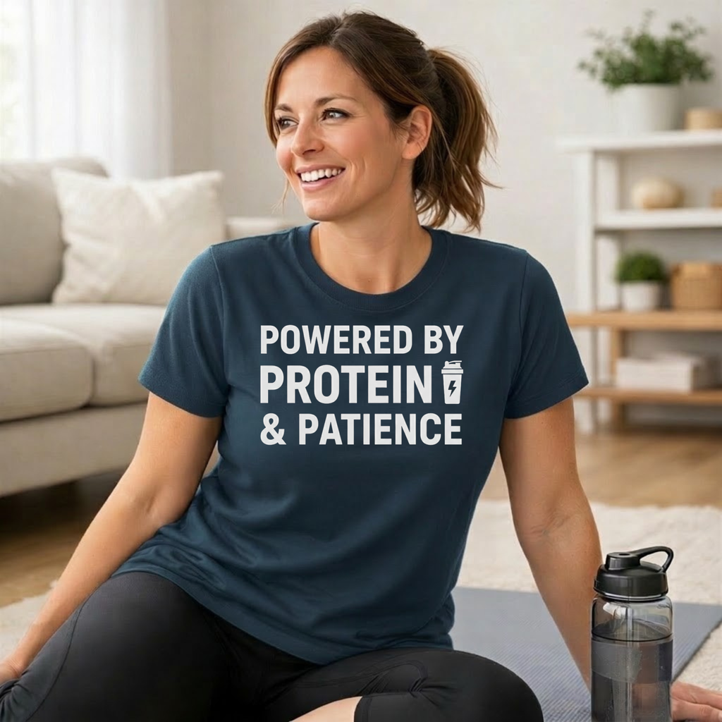 Powered by Protein & Patience T-Shirt