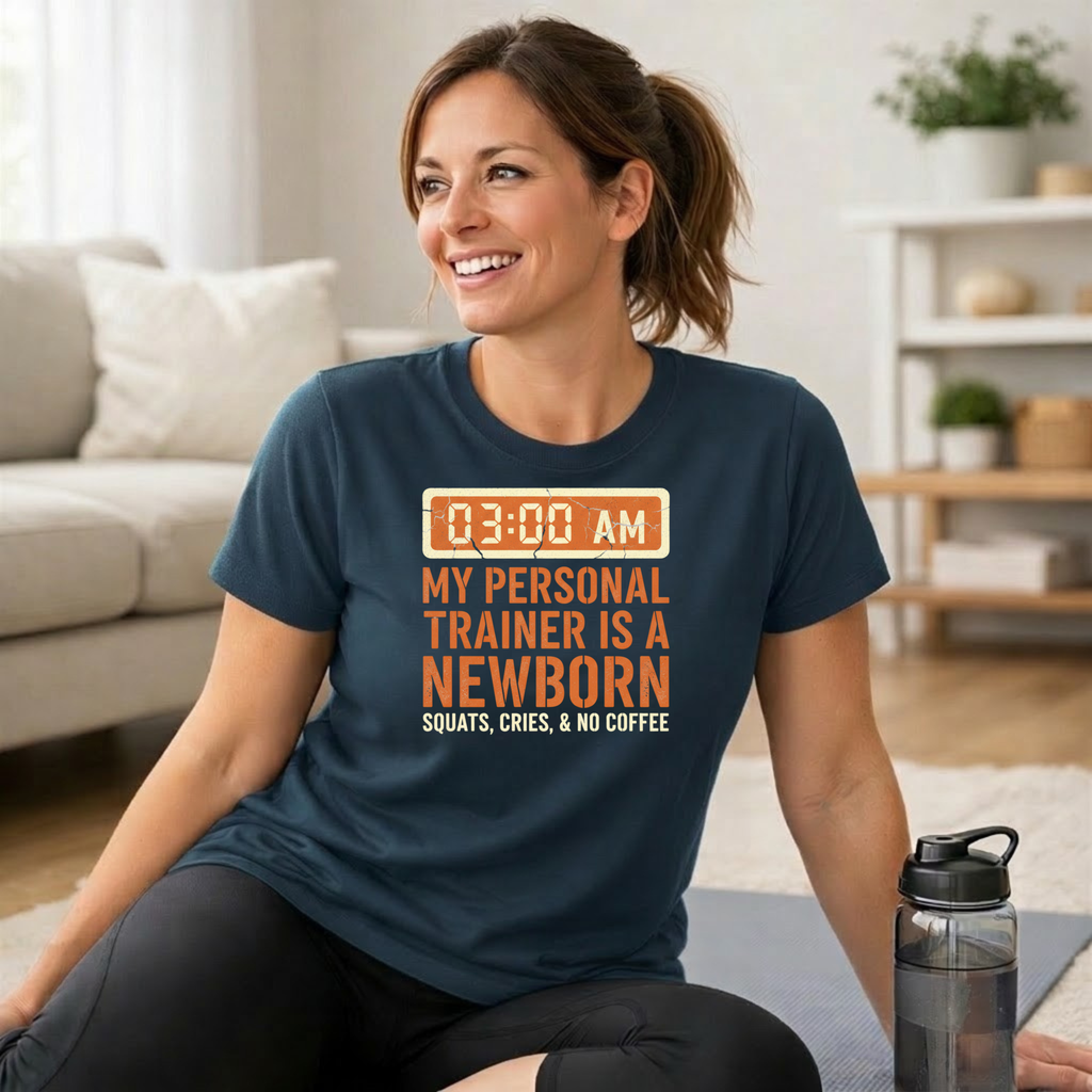 My Personal Trainer is a Newborn T-Shirt