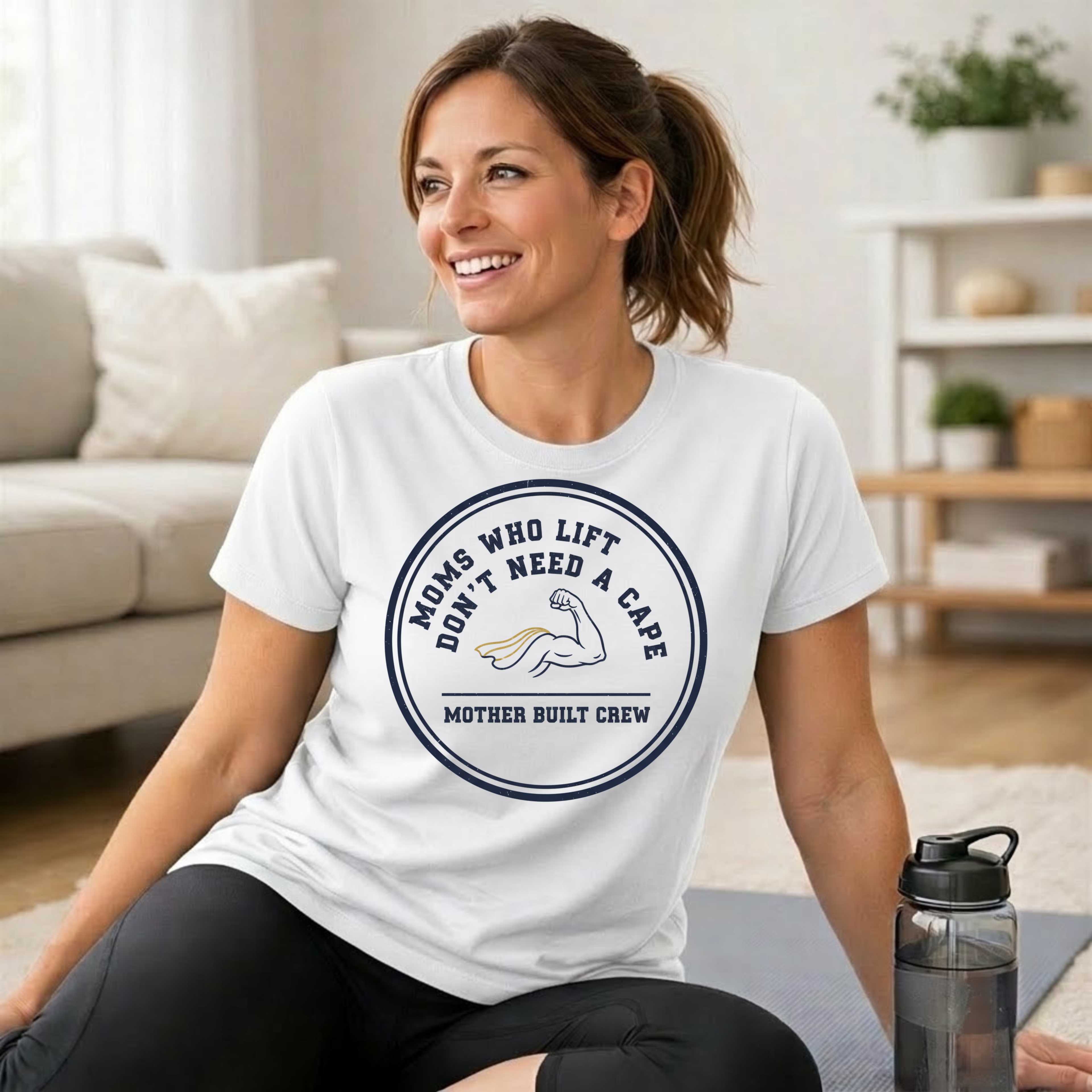 Mom's Who Lift Don't Need a Cape T-Shirt