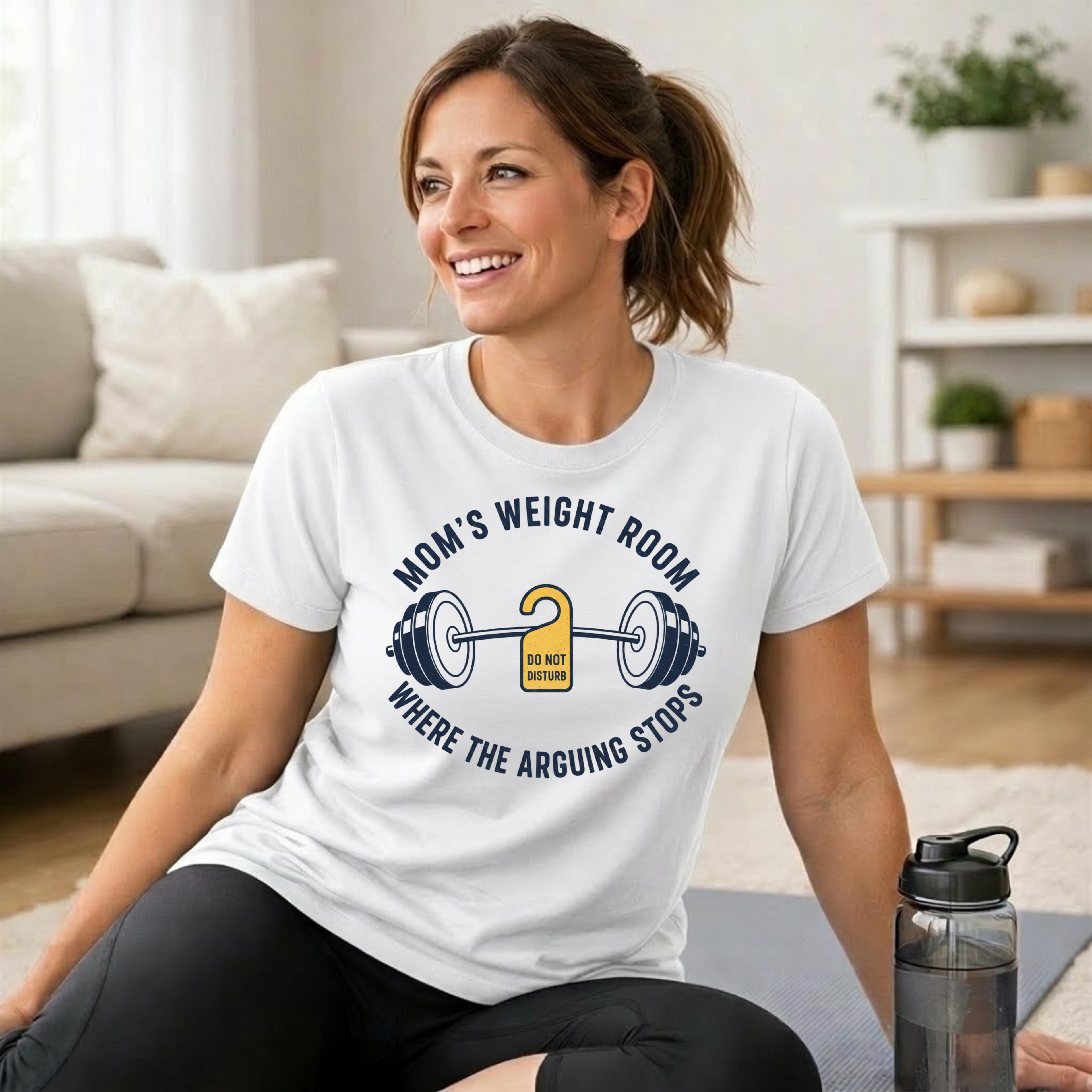 Mom's Weight Room Where the Arguing Stops T-Shirt